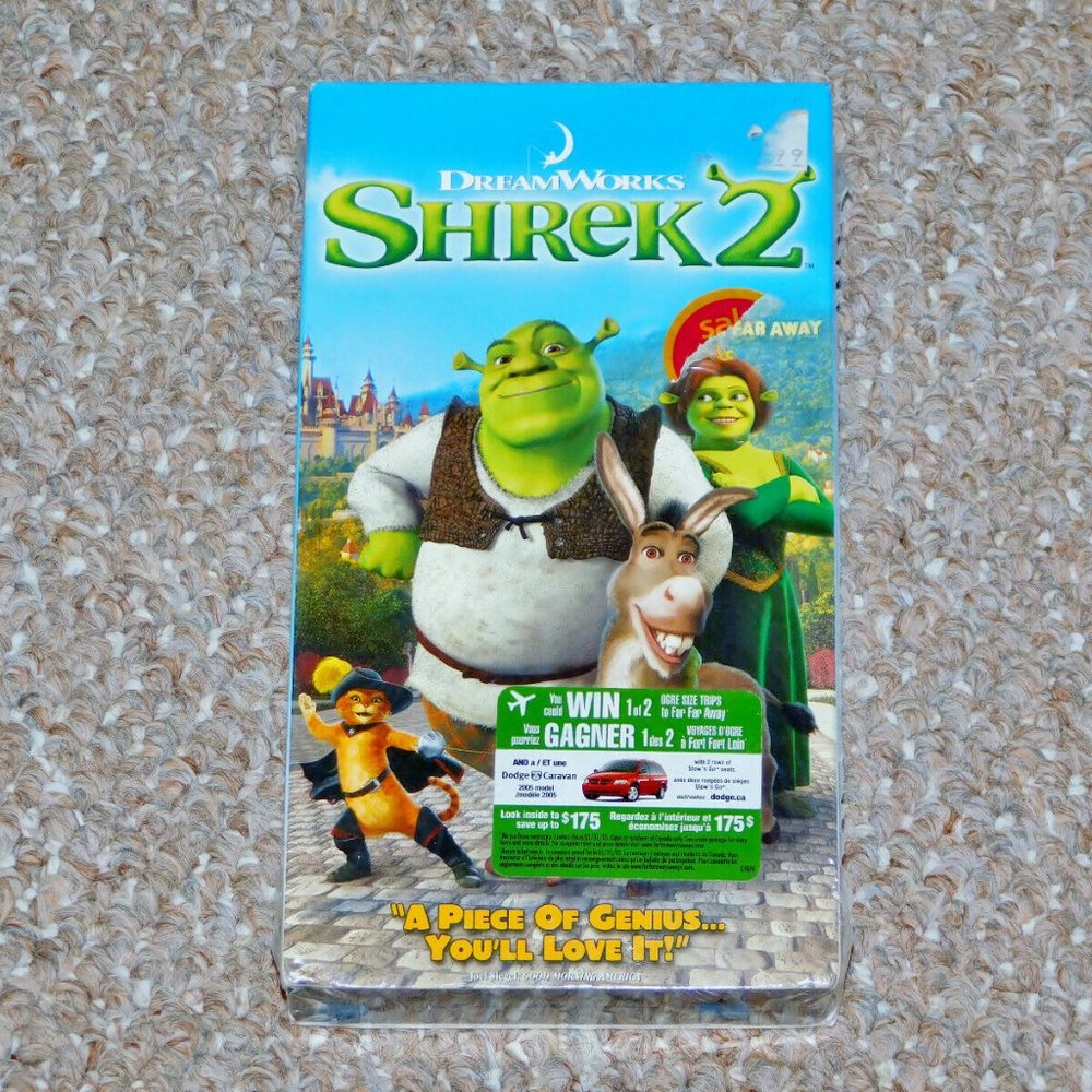 Shrek 2 VHS 2004 Brand New Factory Sealed Mike Myers Cameron Diaz